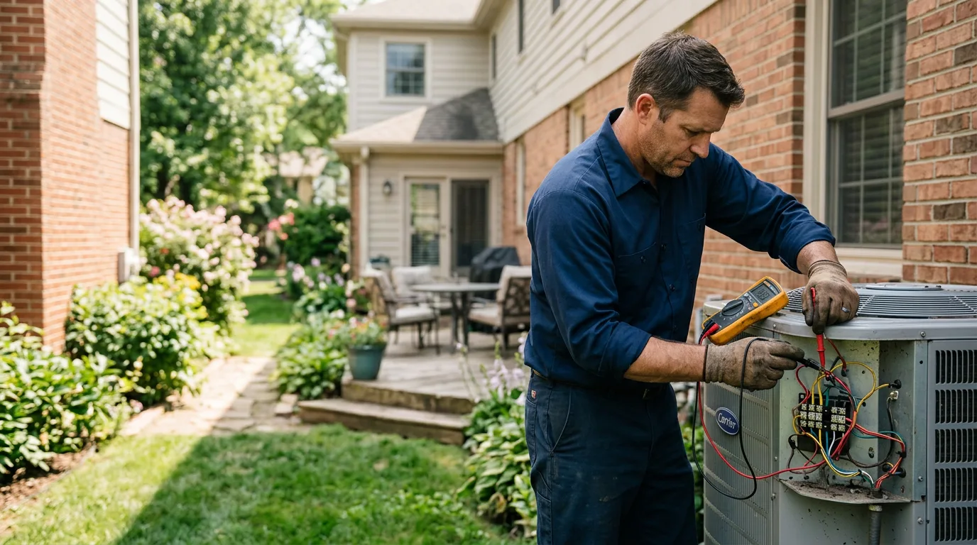 HVAC technician working near West, MS